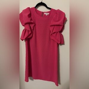 New Thml size medium Dress with Ruffle Sleeves